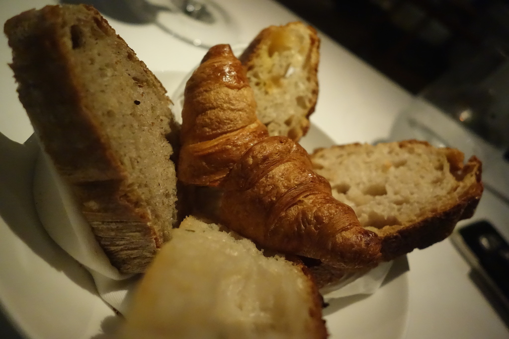 Five kinds of bread by resident baker Marc. A bit like the magic porridge pot, this basket keeps refilling.