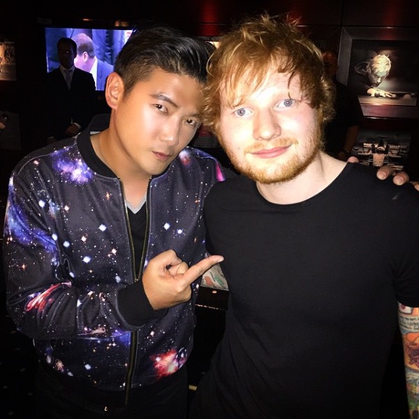 Tim Yap with Ed Sheeran