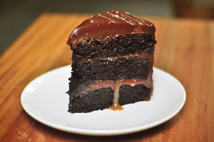 Wildflour's Salted Chocolate Cake, PHP175.