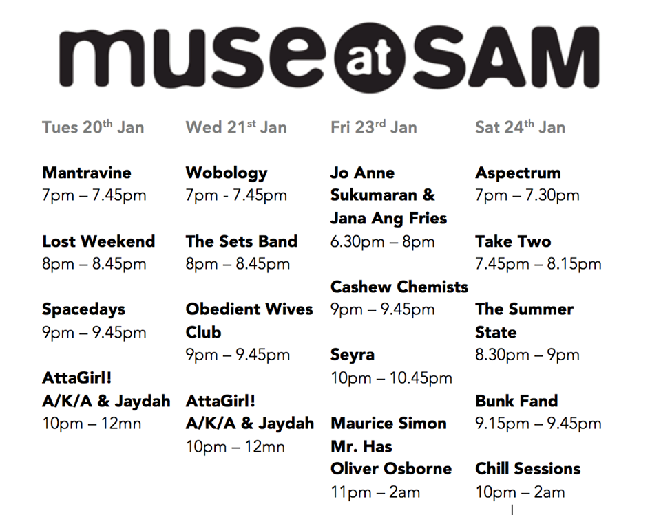 Muse@SAM offers four nights of live music and art by local talents 