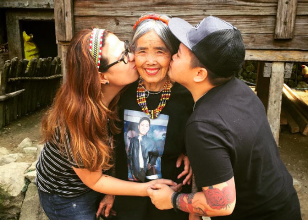 LIza Esguerra-DIno, Apo Whang-Od and Aiza Seguerra. PHOTO: Intagram/ Liza Diño-Seguerra 