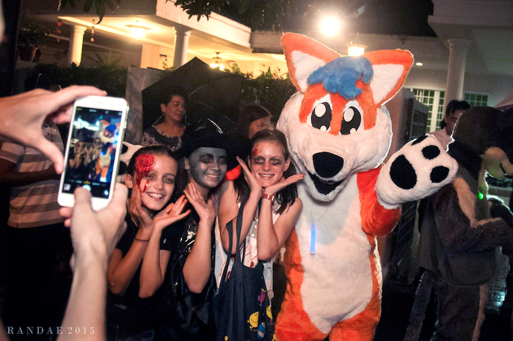 Furries trick-or-treating in Woodlands