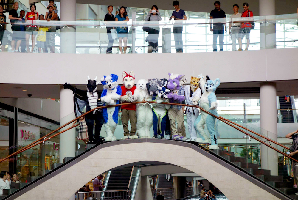 SG furries in mall