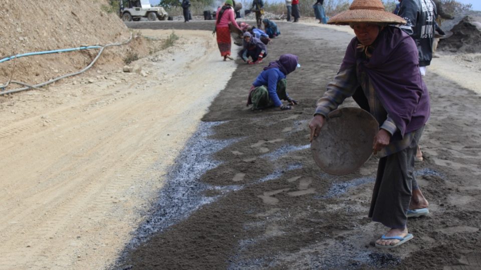 Road construction in Chin State: Photo: Jacob Goldberg