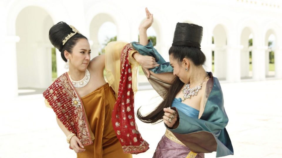 A fight scene on “A Lady’s Flame”. Photo: MThai