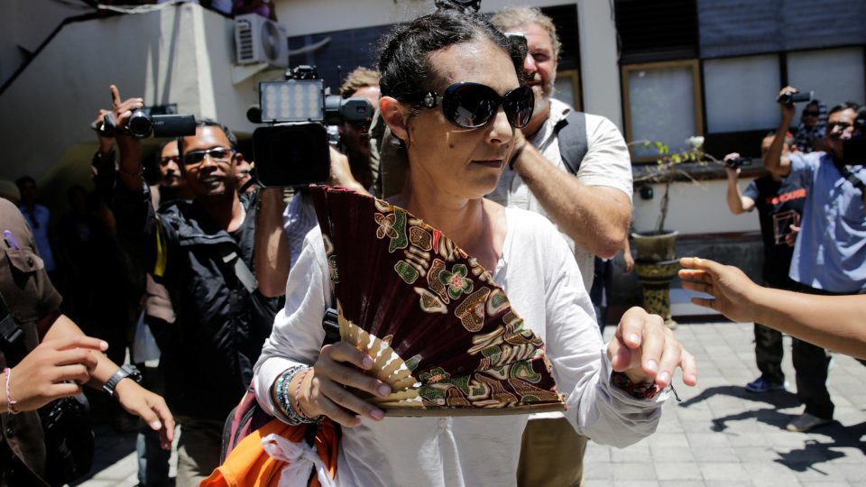 Australian national Sara Connor arrives at court for the expected verdict in her trial over the death of a police officer at the Denpasar District Court in Bali, Indonesia March 13, 2017.  Photo: Agung Parameswara/Reuters