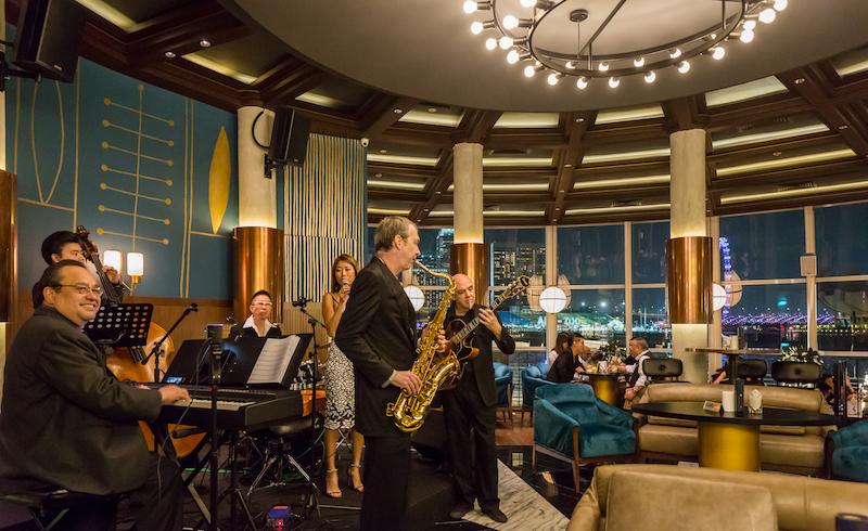 The band performing at Monti