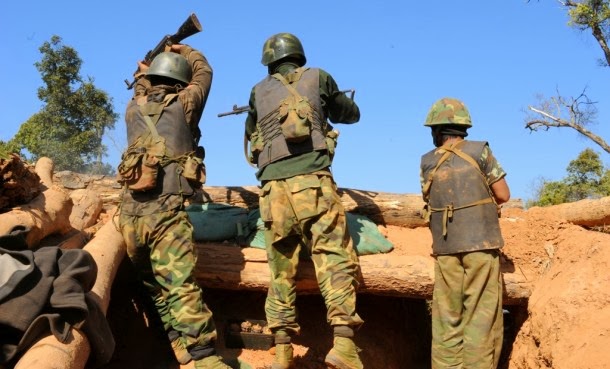 Tatmadaw soldiers pictured in 2013. Photo: Flickr / Kevin Thant