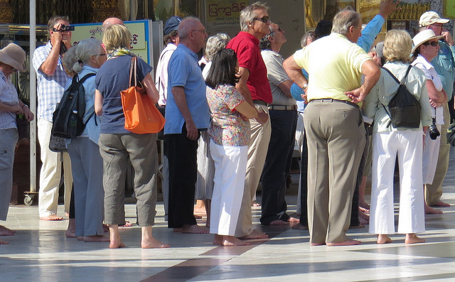 Tourists in Myanmar. Photo: Flickr / kthypryn