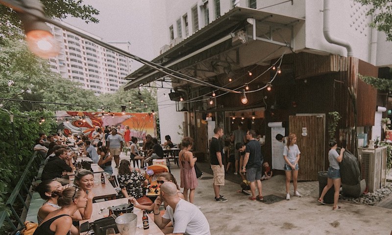 Chillin’ at Camp Kilo Charcoal Club. Photo: <a href=