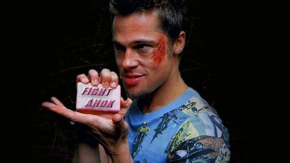 Source image: Brad Pitt, “Fight Club”, Fox Pictures. 