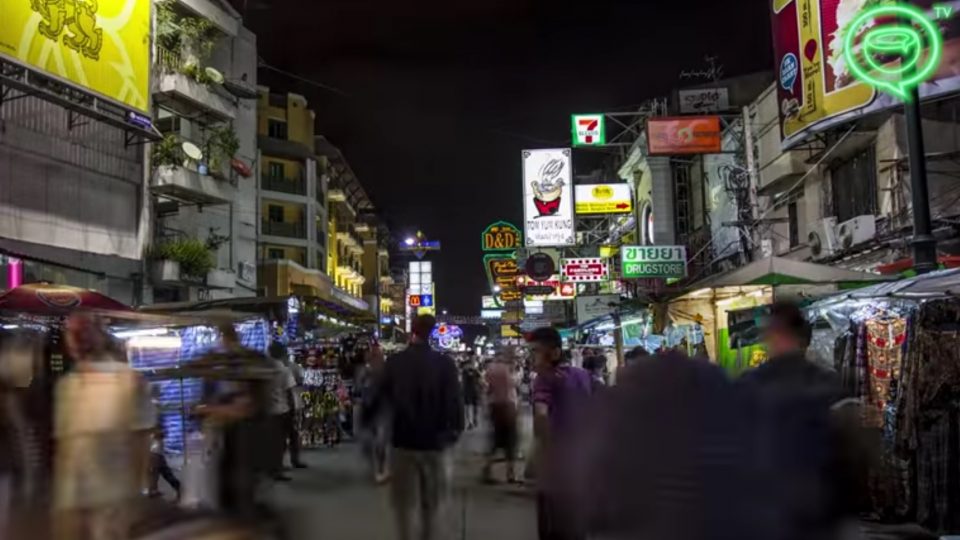 Khaosan Road in Bangkok. Photo (for illustration): Coconuts TV