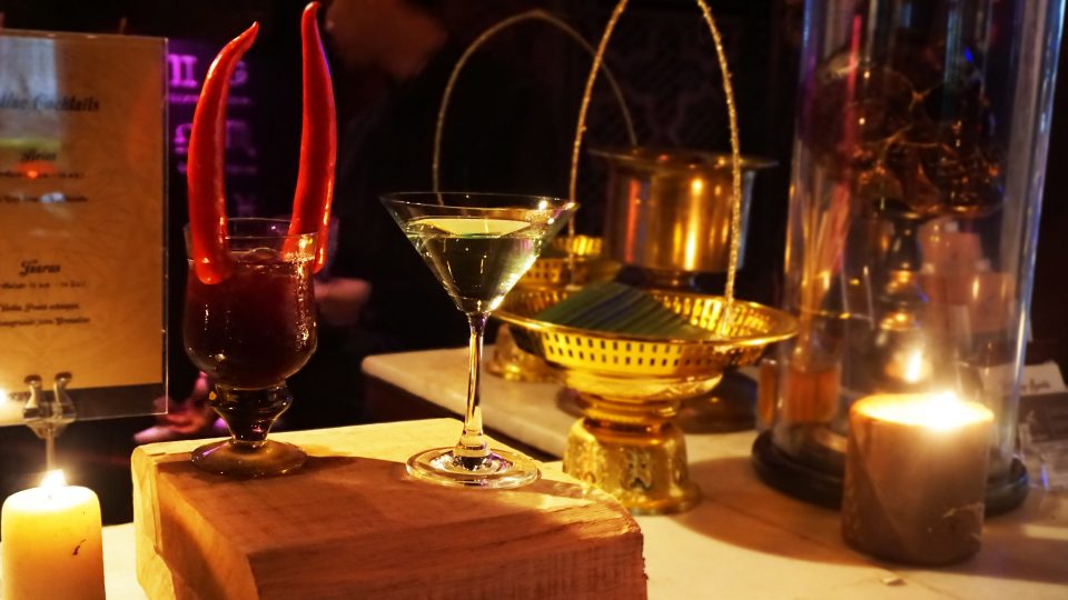 The Taurus (left) and Aries (right) cocktails. Photo: Prae Sakaowan/ Coconuts Media