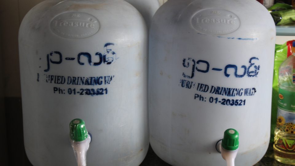 Yangon drinking water. Photo: Jacob Goldberg