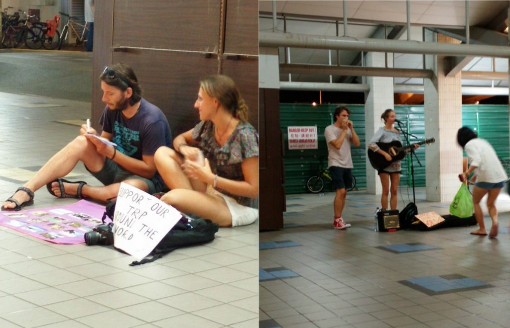 entitled tourists asking for money