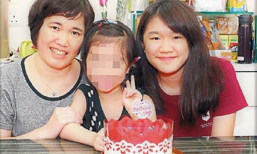 Tang (L) and Michelle (R) at a family celebration.