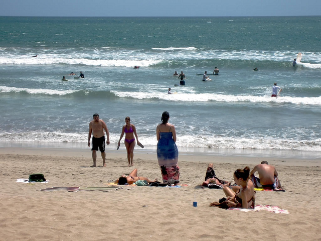 Tourists at Kuta Beach. Photo: Flickr