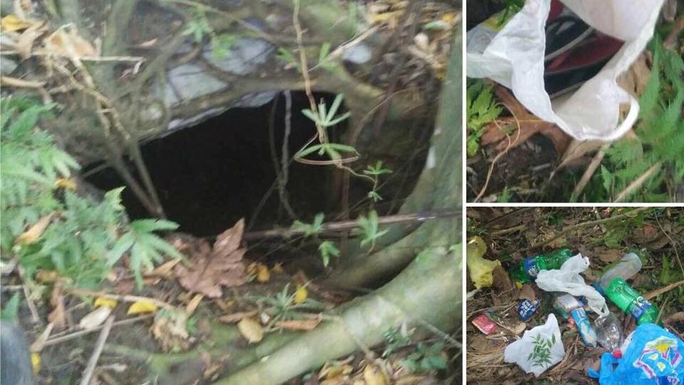 The cave in Bohol where members of the Abu Sayyaf allegedly hid. PHOTO: Facebook/Municipality of Inabangan