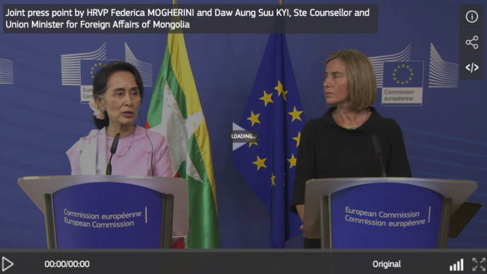 Screenshot from European Commission Audiovisual Services.