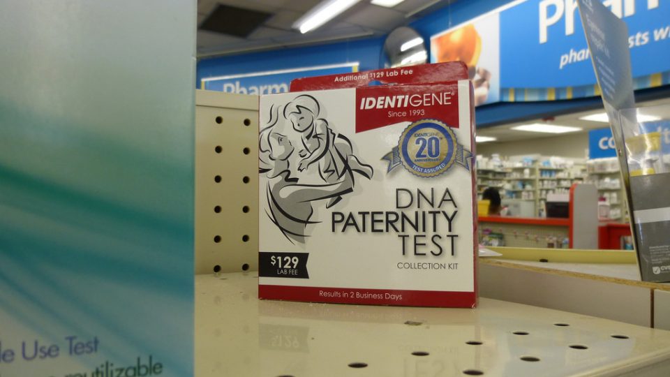 Paternity test kit photo via Mike Licht