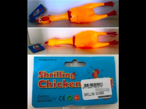 Photo: The “Shrilling Chicken” toy. From the Ecowaste Coalition, Via  The Philippine Daily Inquirer