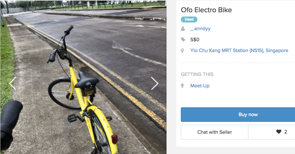 ofo bike carousell