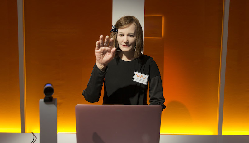 The humanoid robot Nadine. Photo: Marina Bay Sands