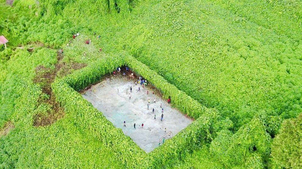 SK Logongon futsal pitch via Harimau Malaya Facebook
