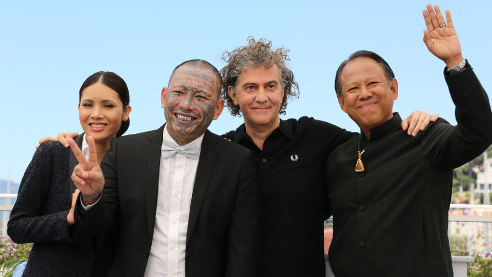 A photo of Panya Yimumphai posing during a photocall at Cannes Film Festival was published on the festival’s website. Photo: Mathilde Petit/ FDC